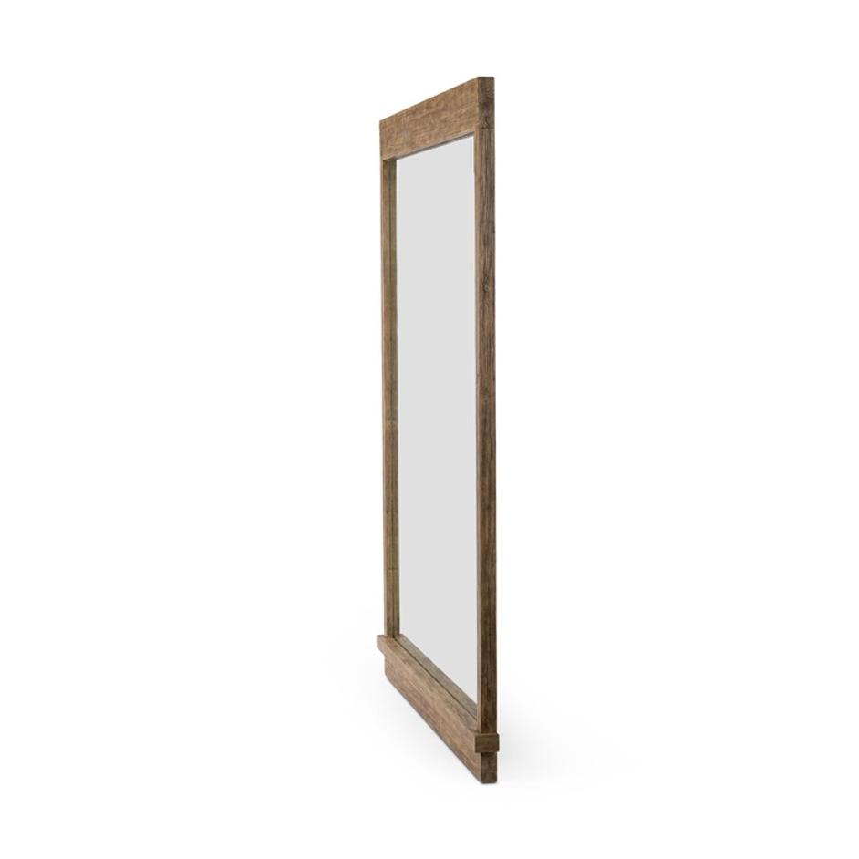 Ledge Floor Mirror - Distressed Light Pine by Four Hands