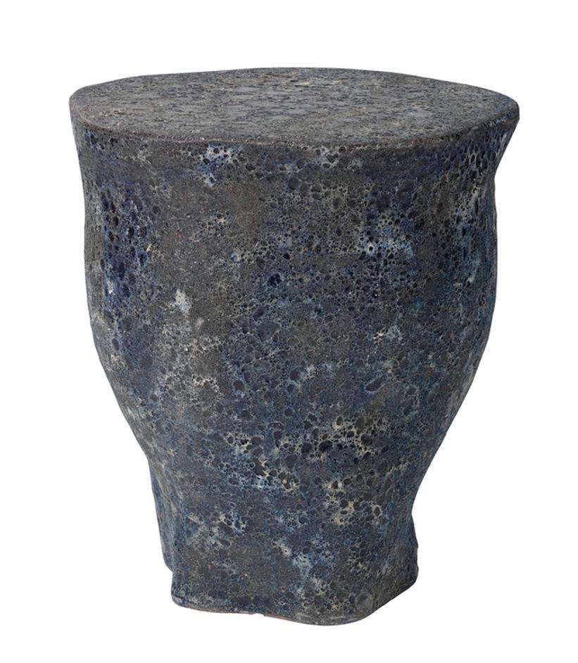 Molten Clay Side Table, Blue by Jamie Young