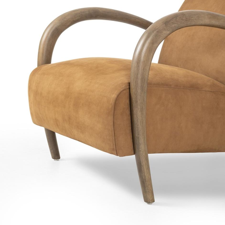 Sandro Chair - Nubuck Cognac by Four Hands