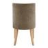 New Paris KD Fabric Dining Side Chair, Pasadena Taupe by New Pacific Direct