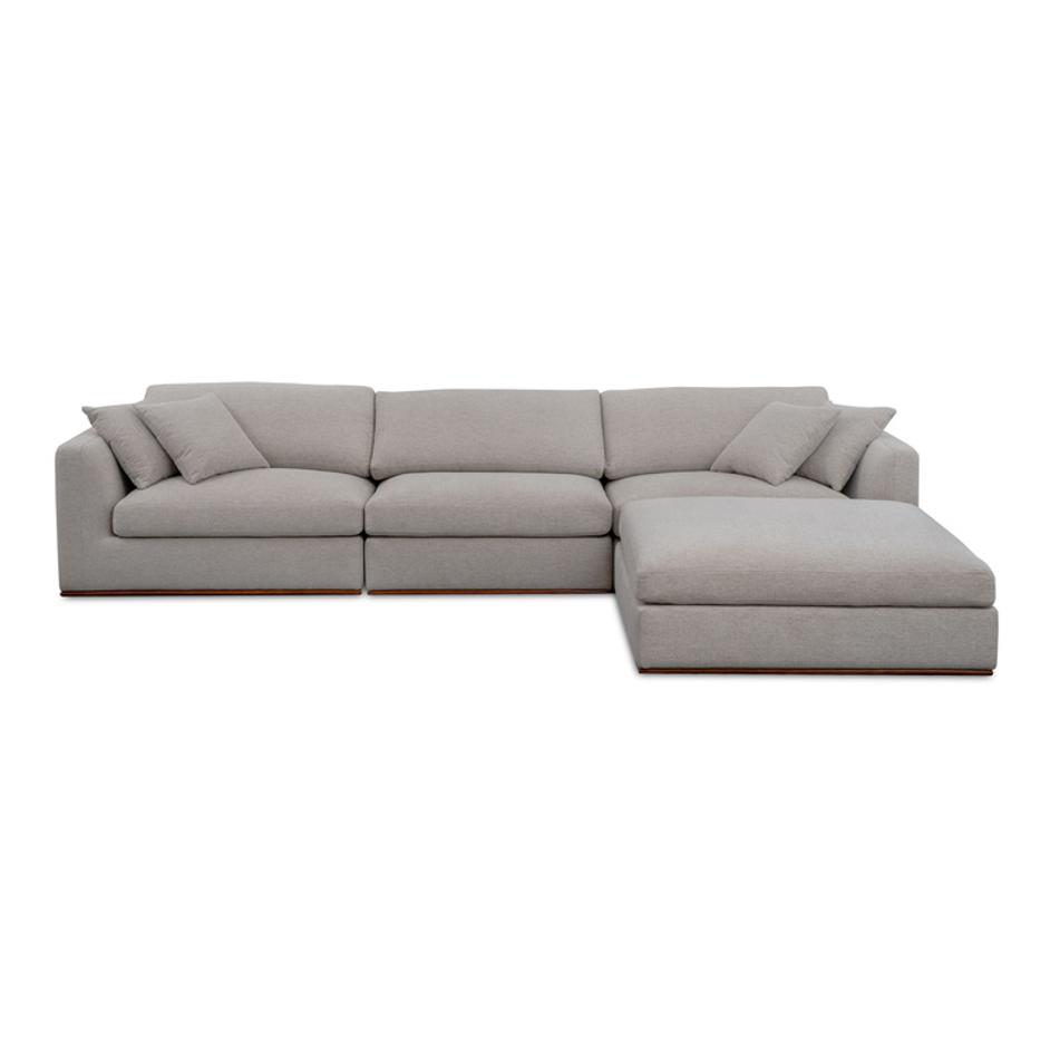 Rue Lounge Modular Sectional Flecked Grey by Moes Home