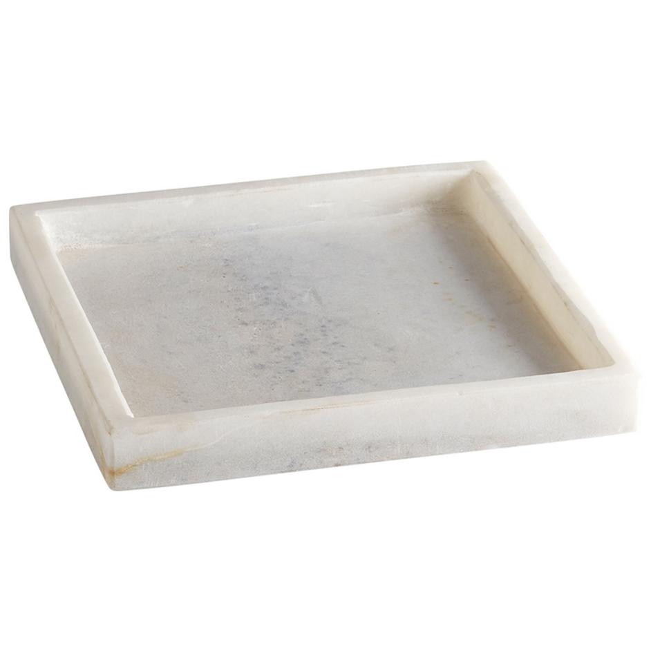 Biancastra Tray In White by Cyan Design