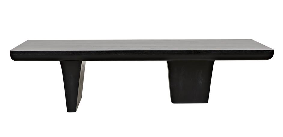 Ward Coffee Table, Hand Rubbed Black by Noir Furniture