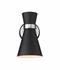 Soriano 1 Light Wall Sconce in Matte Black + Brushed Nickel Finish by Z-Lite