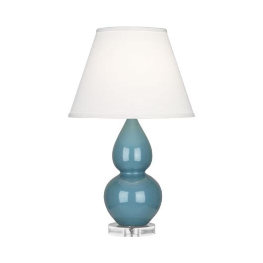 Steel Blue Small Double Gourd Accent Lamp by Robert Abbey