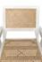 Jude Teak Chair with White Wash Finish and Caning by Noir Furniture