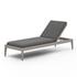 Sherwood Outdoor Chaise Lounge In Grey/Charcoal by FOUR HANDS