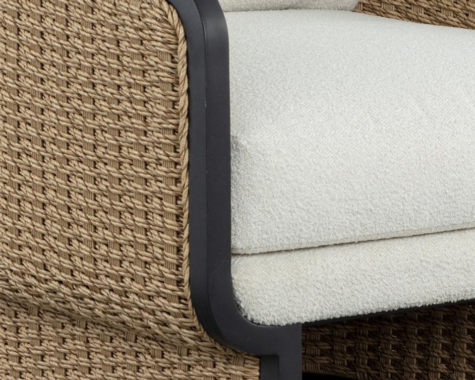 OLBIA LOUNGE CHAIR - LOUIS CREAM by Sunpan