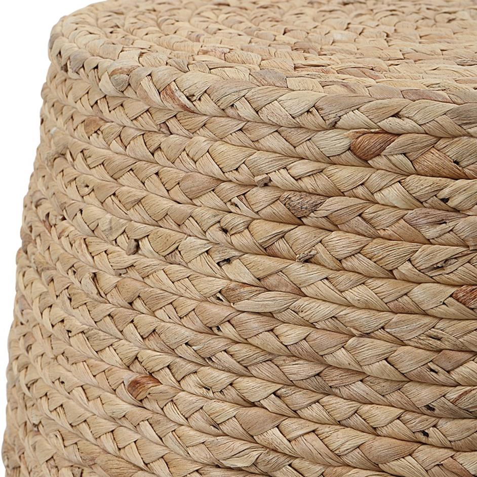 Resort Straw Accent Stool by Uttermost