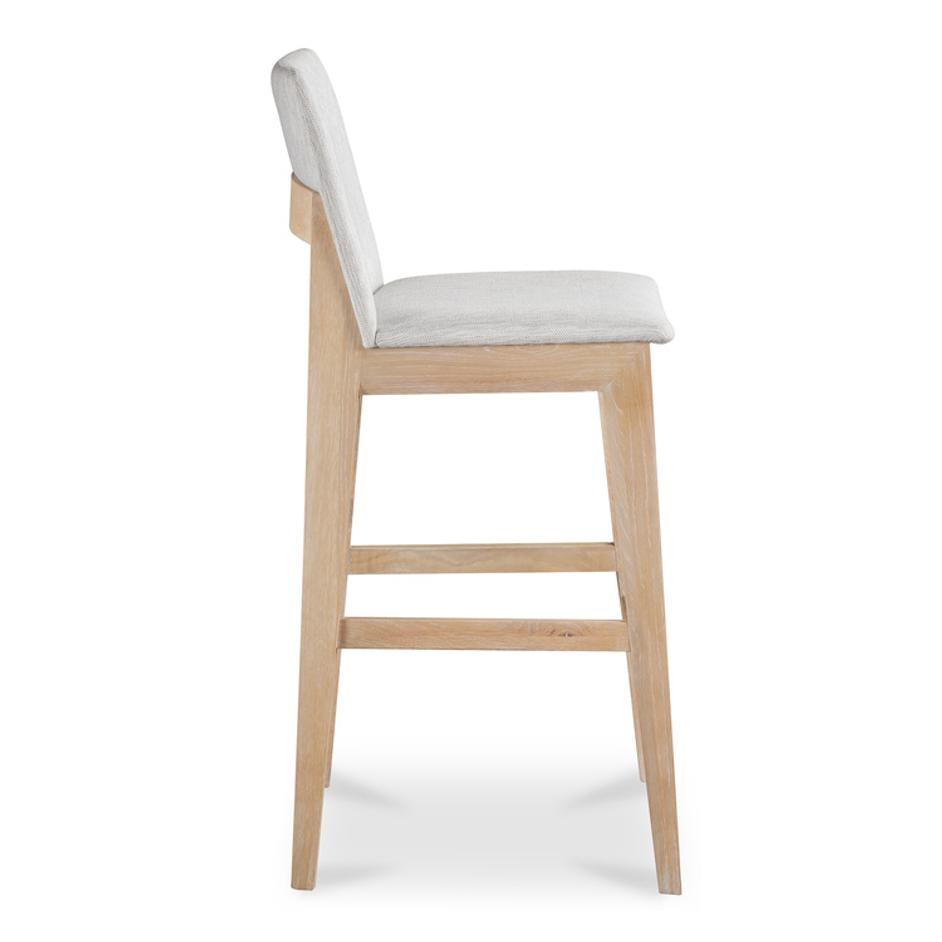 Deco Oak Barstool Light Grey by Moes Home