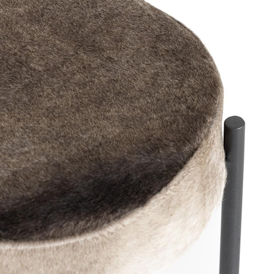 Nocona Stool In Speckled Hide In Bar by FOUR HANDS