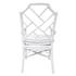 Kara Rattan Arm Chair In White by New Pacific Direct