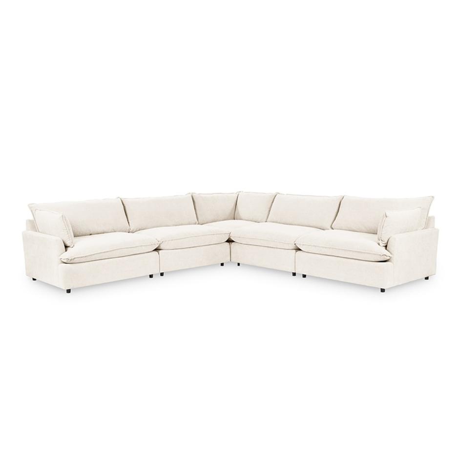 Caplan Upholstered 5pc Modular Sectional Elite by Classic Home