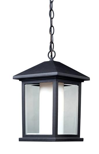Mesa Outdoor Chain Light in Black Finish by Z-Lite