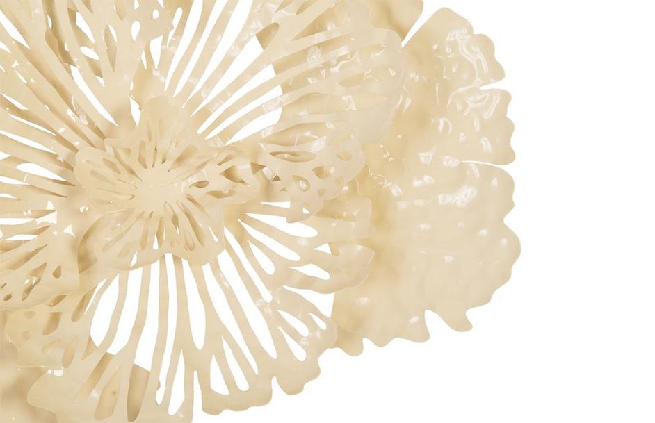 Flower Wall Art, Ivory, Small by PHILLIPS COLLECTION
