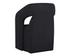 KENDRICK WHEELED DINING ARMCHAIR - ABBINGTON BLACK by Sunpan
