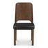 Kerr Dining Chair Walnut Stained Black Vegan Leather-Set Of Two by Moes Home