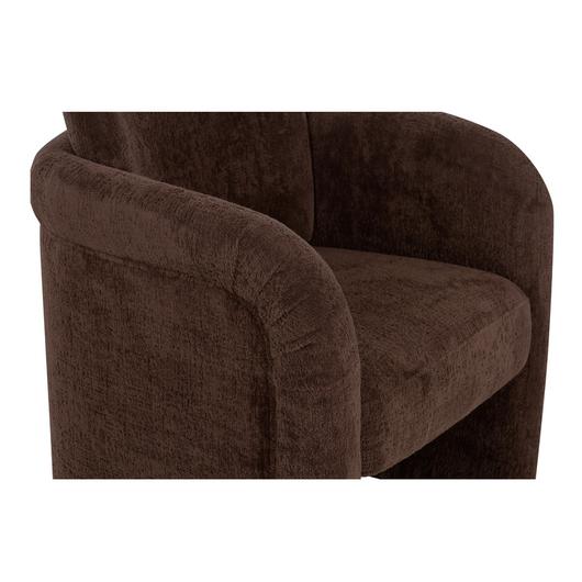 Mesto Rolling Dining Chair Dark Brown by Moes Home