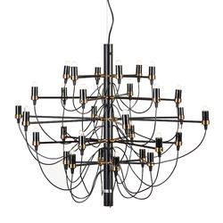 Arment Large Pendant Lamp In Matt Black and Brass by Galla Home