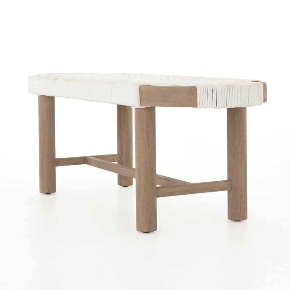 Sumner Outdoor Bench In Washed Brown by FOUR HANDS