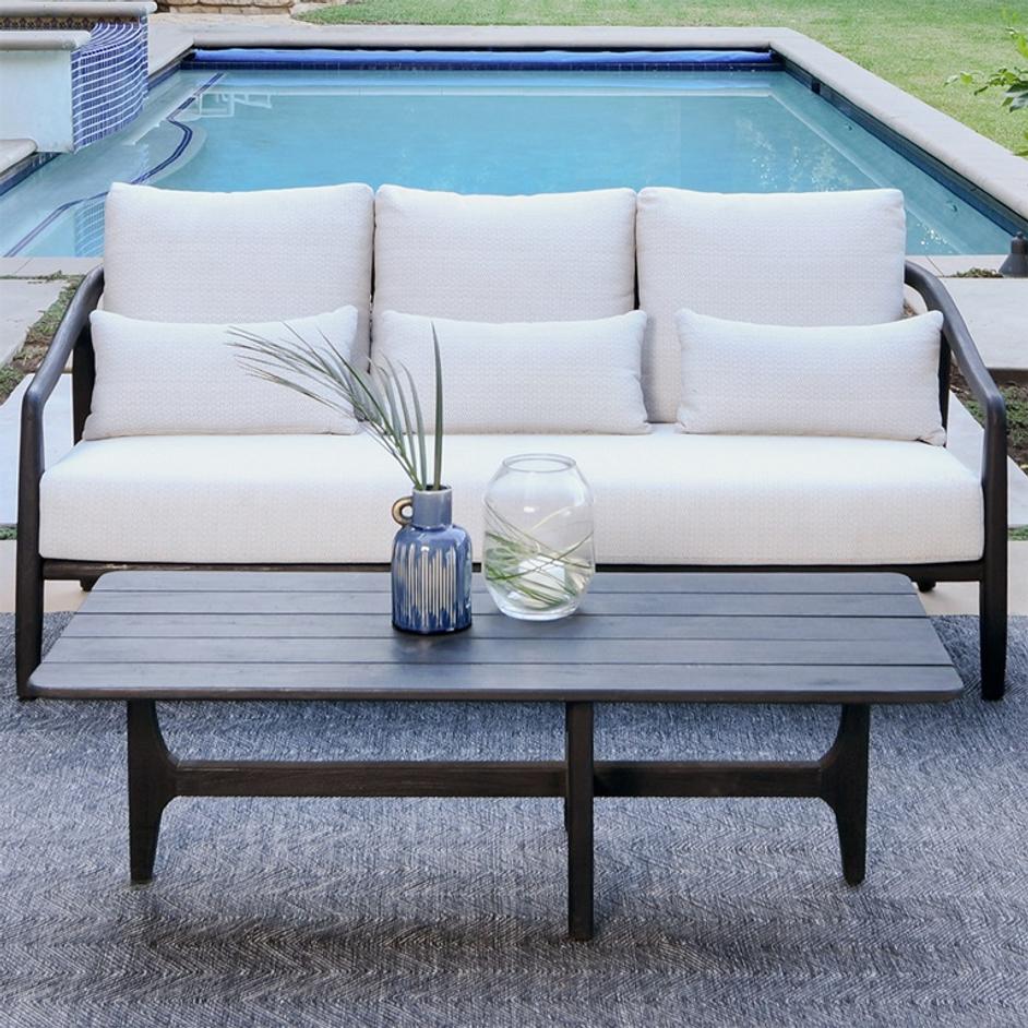 Aria Outdoor Sofa Black by Classic Home