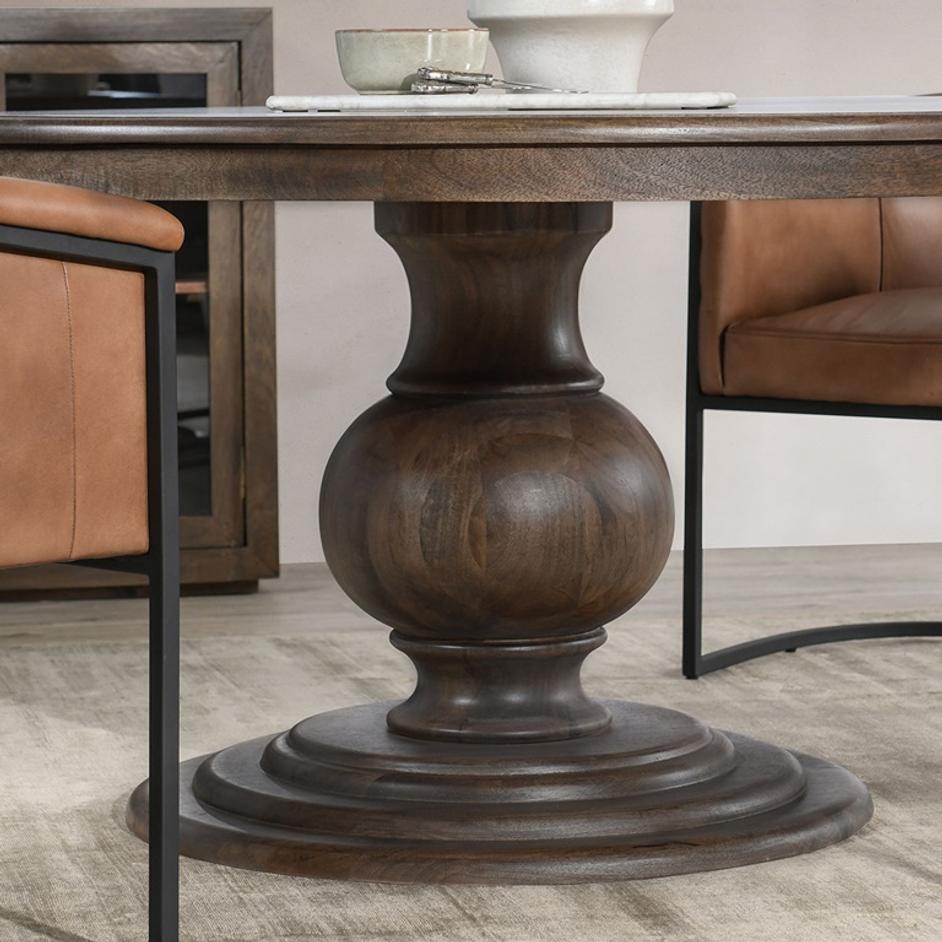 Brookside Wood 60" Round Dining Table by Classic Home