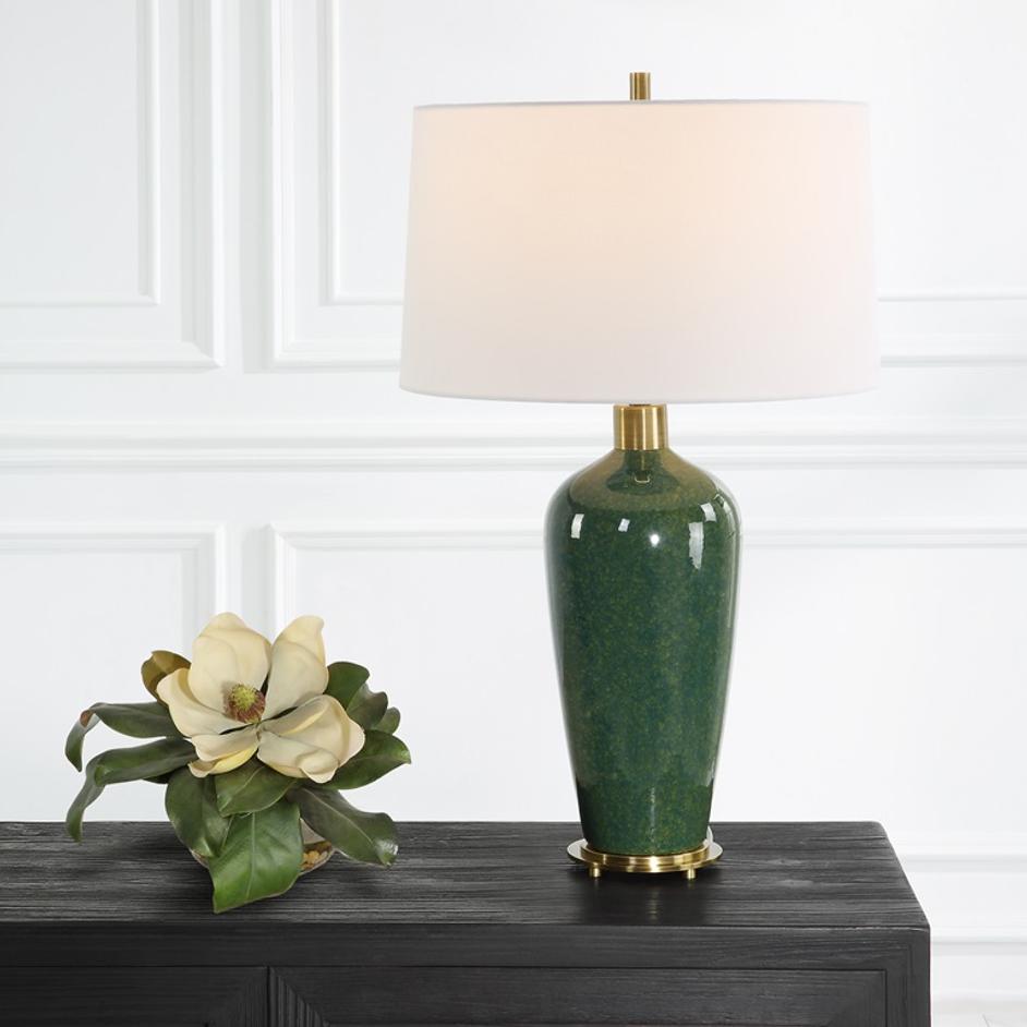 Verdell Green Table Lamp by Uttermost