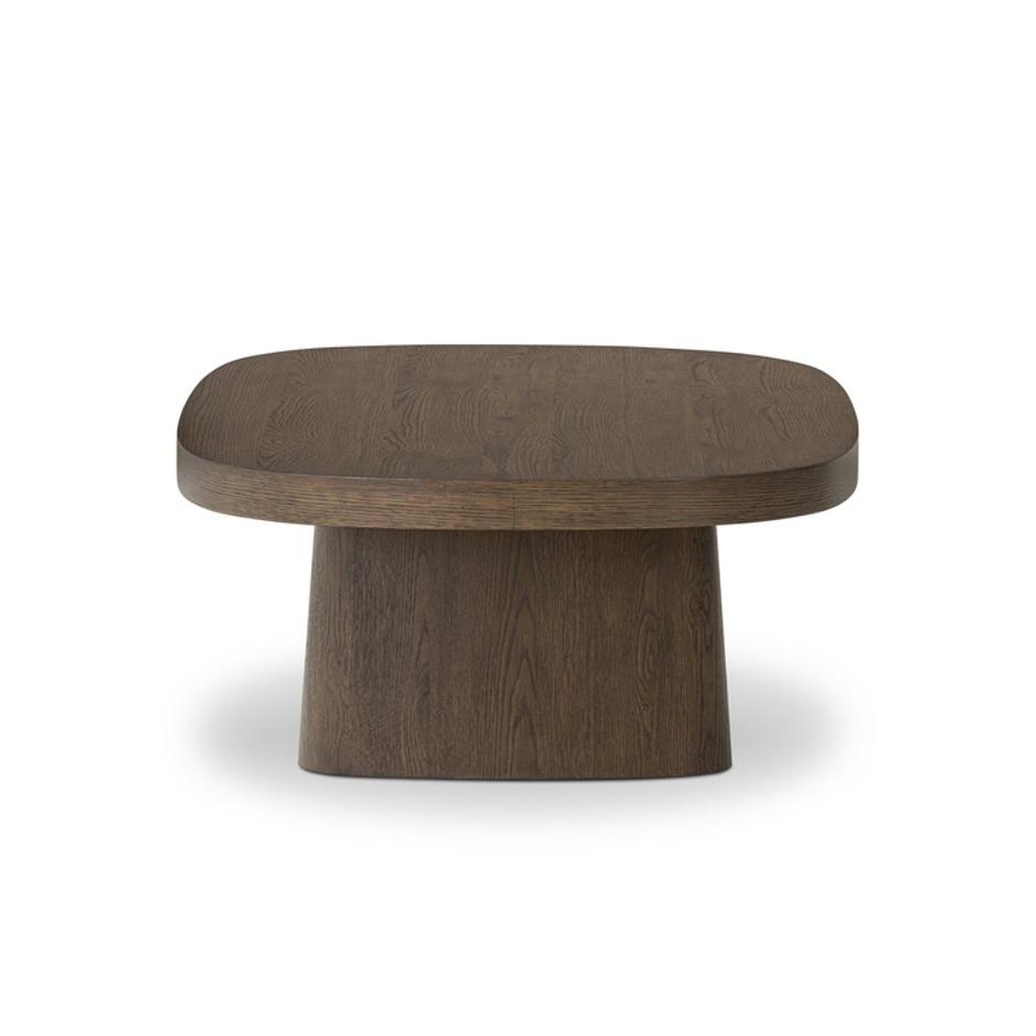 Valen Coffee Table - Rustic Brown Oak Veneer by Four Hands