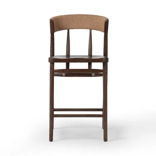 Buxton Bar + Counter Stool - Natural Paper Rush by Four Hands