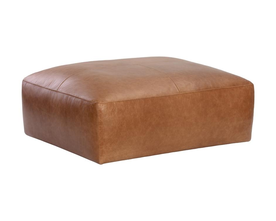 Watson Modular - Ottoman - Marseille Camel Leather by Sunpan