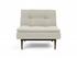 DUBLEXO CHAIR in MIXED DANCE NATURAL FABRIC WITH Dark Wood LEGS 527 by INNOVATION USA
