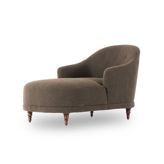 Marnie Chaise Lounge In Knoll Mink by FOUR HANDS
