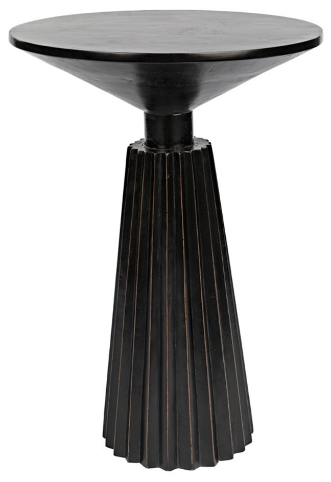 Orson Side Table, Hand Rubbed Black by Noir Furniture