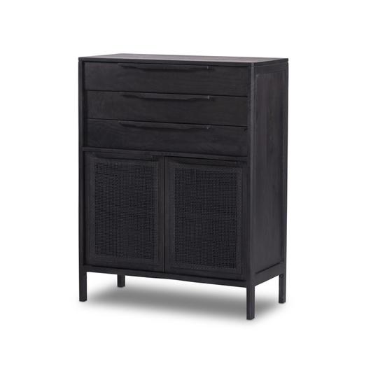 Sydney Tall Dresser - Black Wash by Four Hands