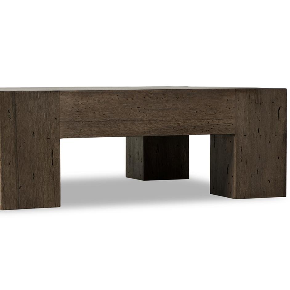 Abaso Sml Sqr Cff Table In Ebn Rstic by FOUR HANDS