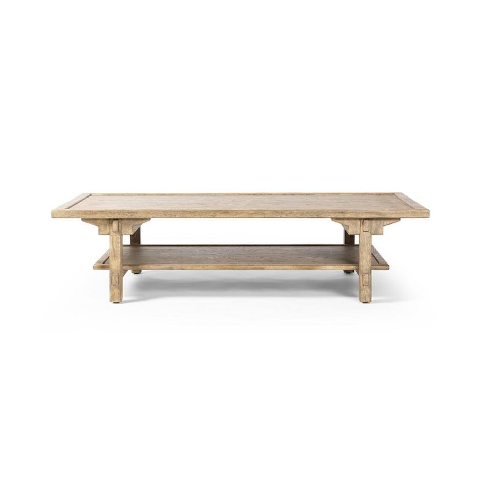 Trinity Coffee Table - Distressed Light Oak by Four Hands