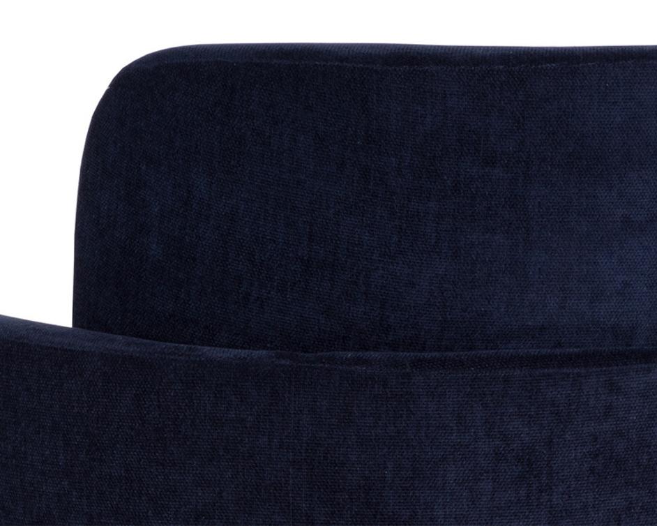 RICHIE DINING ARMCHAIR - ANTIQUE BRASS - DANNY NAVY by Sunpan