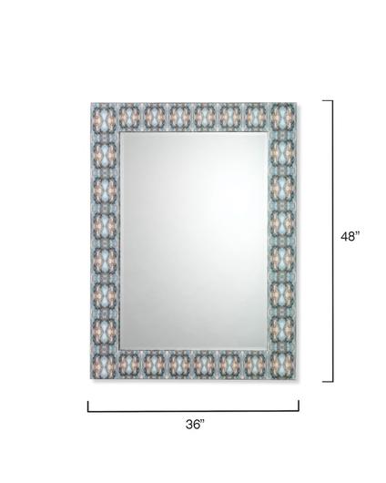 Rorschach Wall Mirror, Indigo Blue Lacquer by Jamie Young