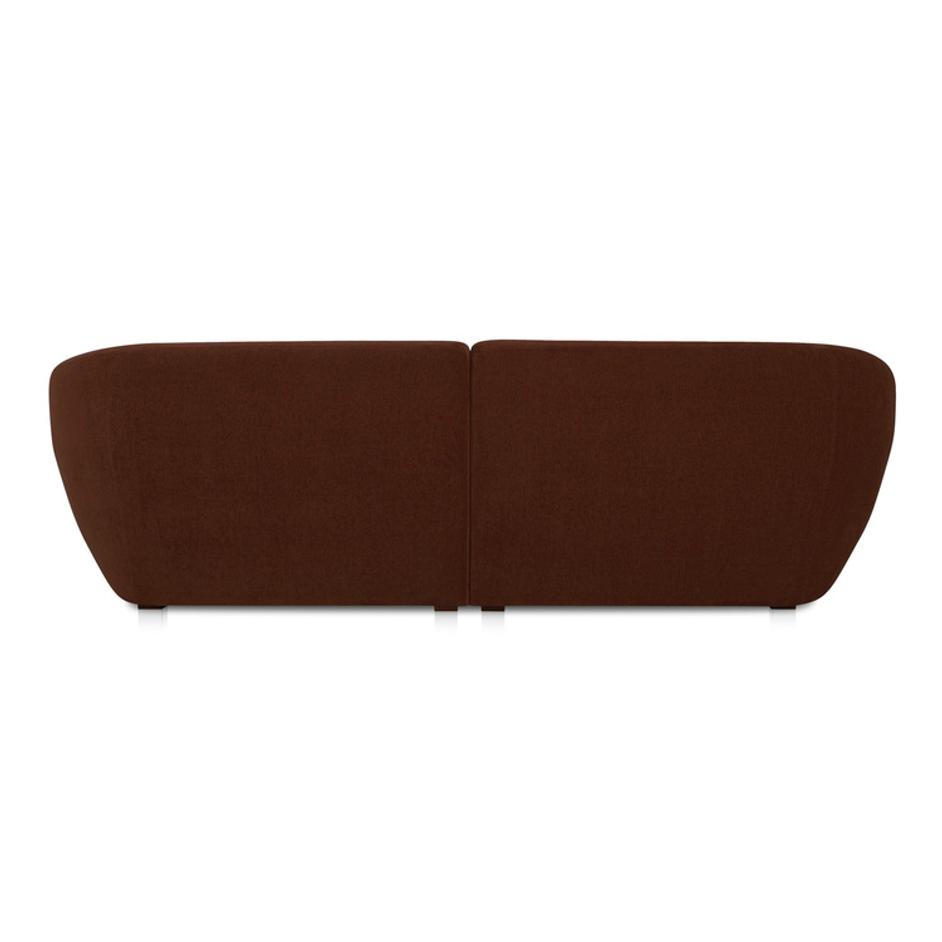 Amelia Double Chaise Modular Sectional Chestnut by Moes Home
