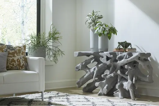 Harvest Planter, Large, Light Gray by PHILLIPS COLLECTION