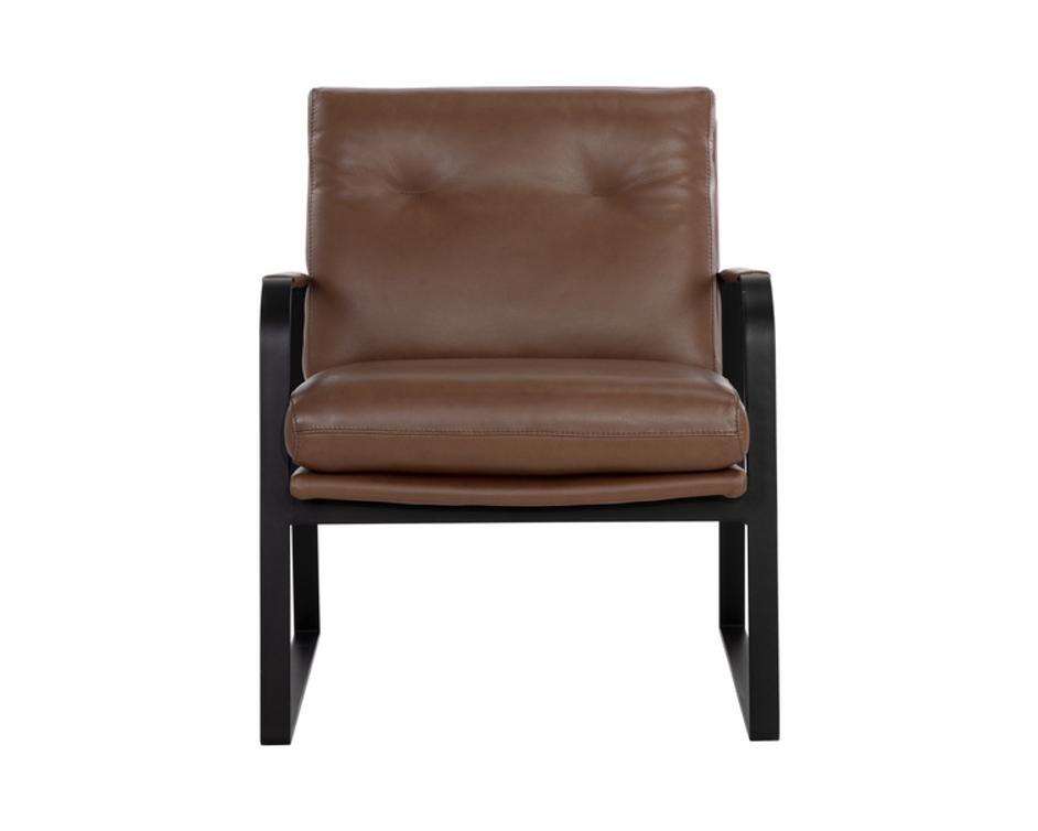 STERLING LOUNGE CHAIR - MISSOURI MAHOGANY LEATHER by Sunpan