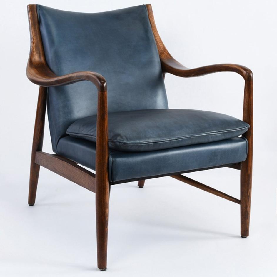 Kiannah Club Chair Blue by Classic Home