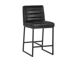 Spyros Counter Stool - Coal Black by Sunpan