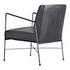 DAGWOOD LEATHER ARM CHAIR ONYX BLACK LEATHER by Moes Home