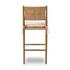Dara Bar Stool In Broadway Dune And Natural Paper Cord And Toasted Ash by Four Hands