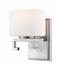 Privet 1 Light Vanity in Brushed Nickel Finish by Z-Lite