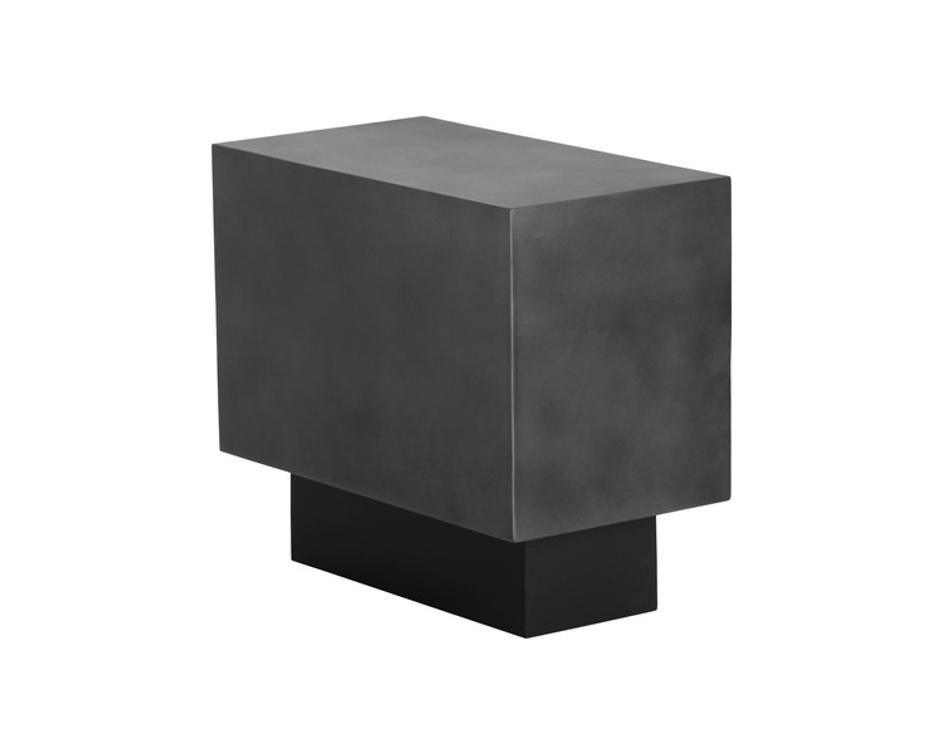 BLAKELY SIDE TABLE - GUNMETAL by Sunpan
