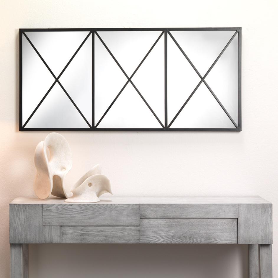 Xyla Iron Rectangle Wall Mirror by Jamie Young