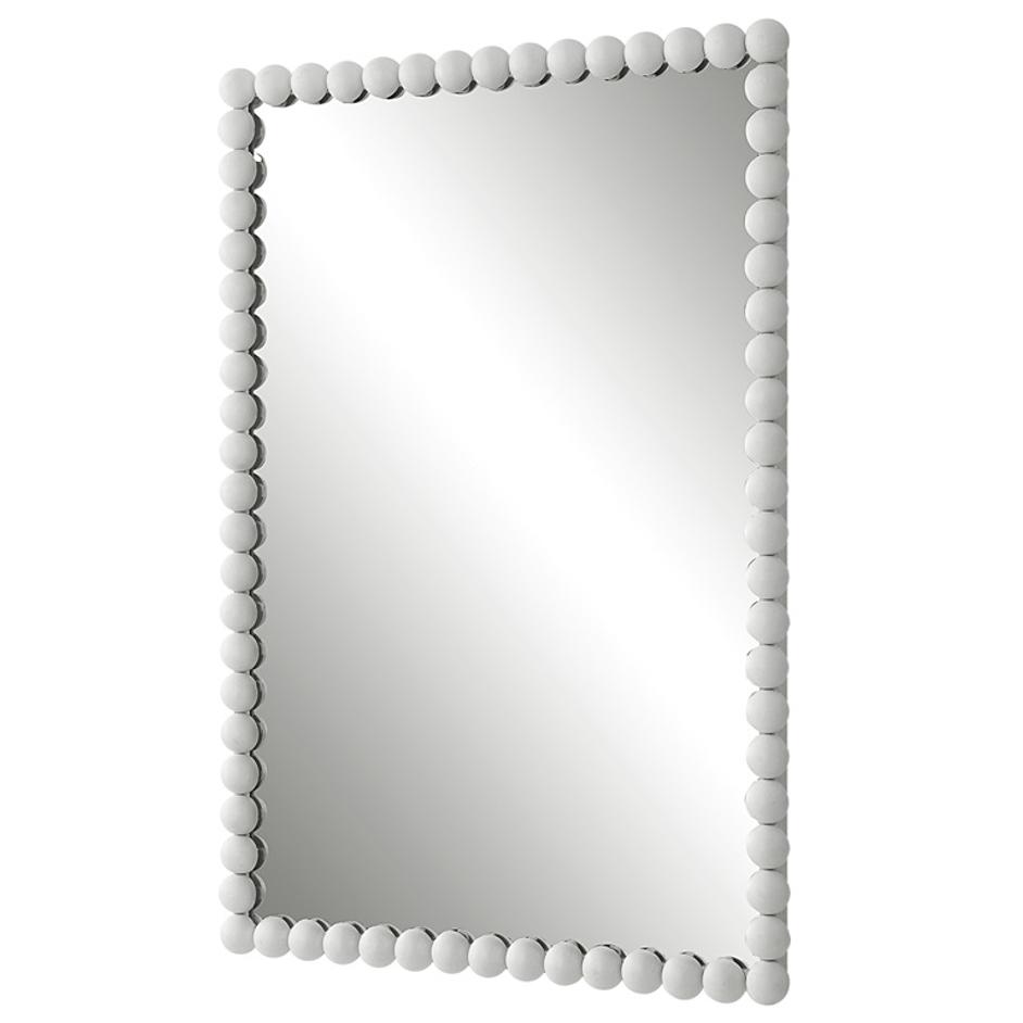 Serna White Vanity Mirror by Uttermost