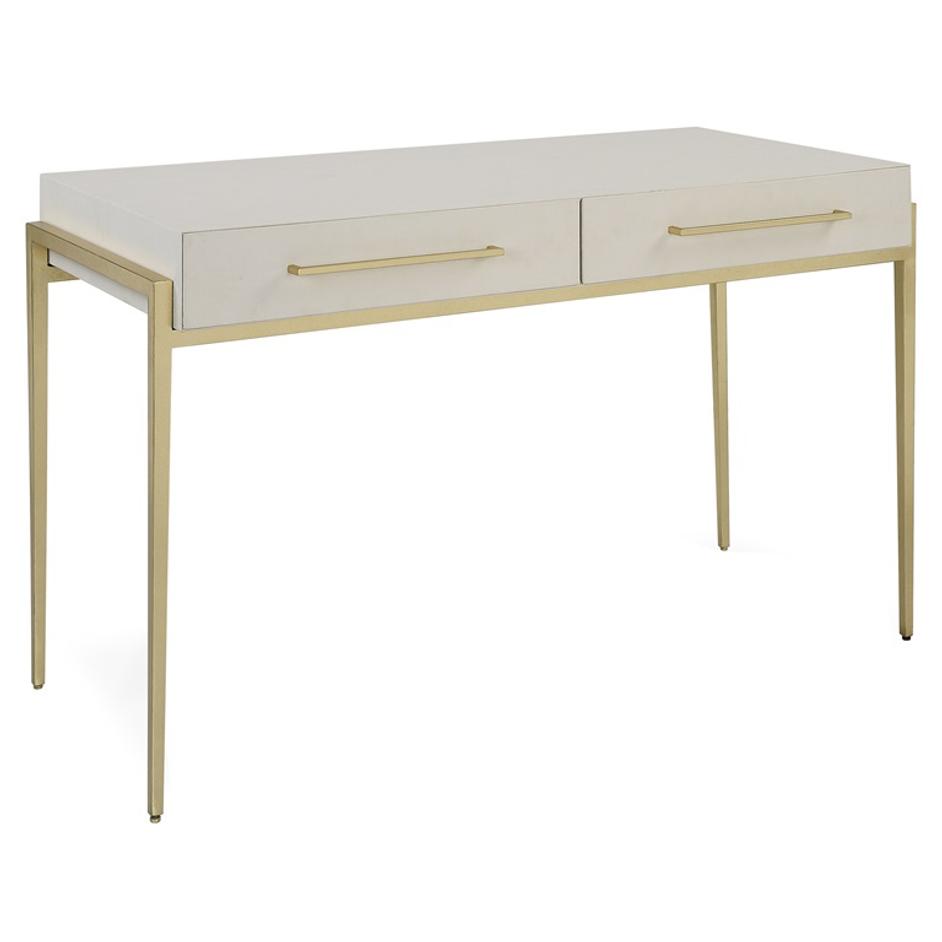 Jewel Modern White Desk by Uttermost